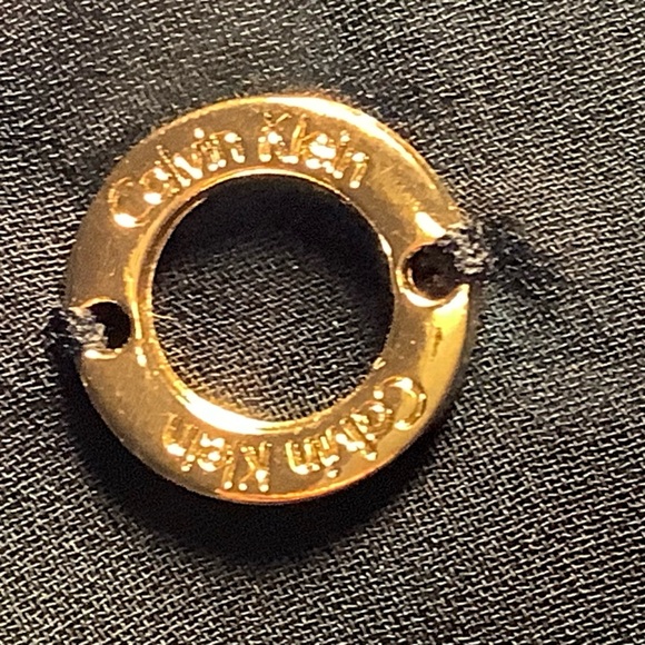 Calvin Klein Aqua & Black Scarf Long Sheer Shawl Versatile - Picture 4 of 4